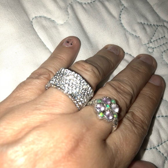 Beautiful ring white gold filled Swarovski - Picture 3 of 6